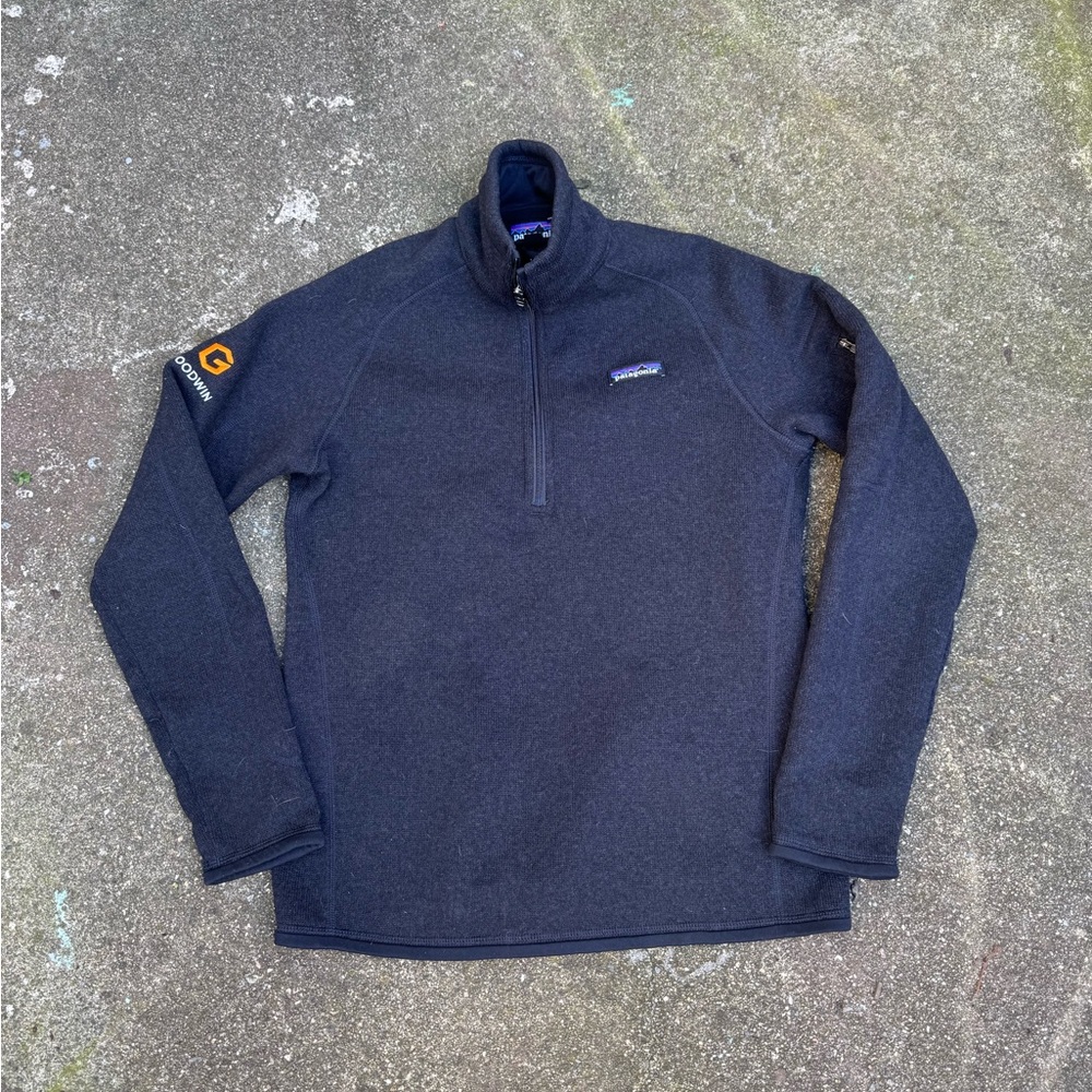 Patagonia Better Sweater 1/4 Zip Pullover Fleece Navy Mens Medium Outdoor Jacket